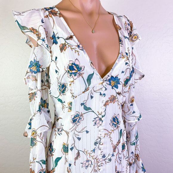 For Love & Lemons Elyse Ruffled Maxi Dress - Picture 8 of 12